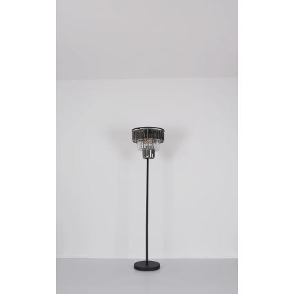 Globo - Gulvlampe 3xE27/40W/230V diameter 40 cm sort