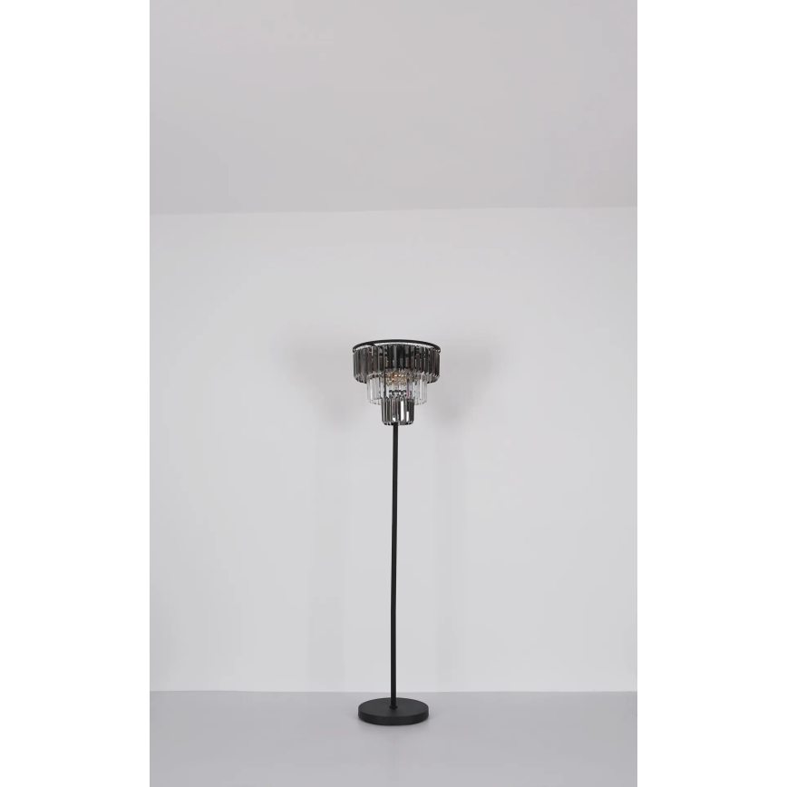 Globo - Gulvlampe 3xE27/40W/230V diameter 40 cm sort