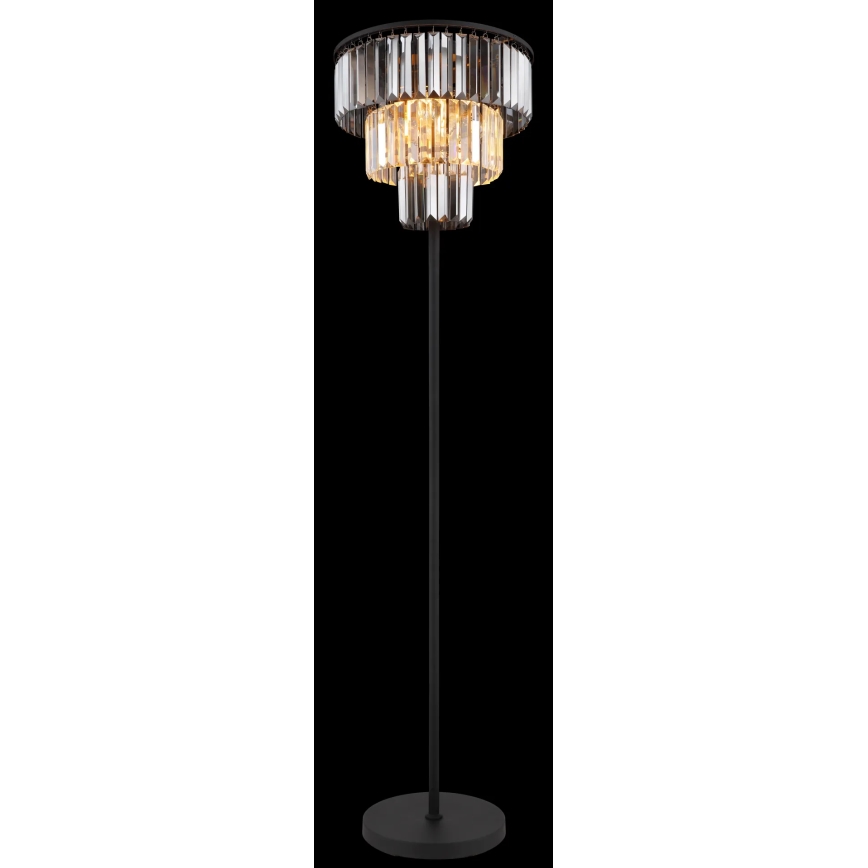 Globo - Gulvlampe 3xE27/40W/230V diameter 40 cm sort