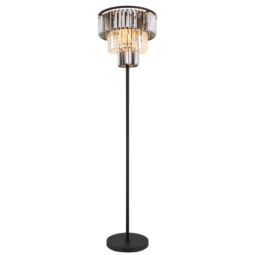 Globo - Gulvlampe 3xE27/40W/230V diameter 40 cm sort