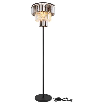 Globo - Gulvlampe 3xE27/40W/230V diameter 40 cm sort