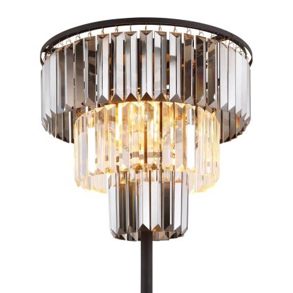 Globo - Gulvlampe 3xE27/40W/230V diameter 40 cm sort