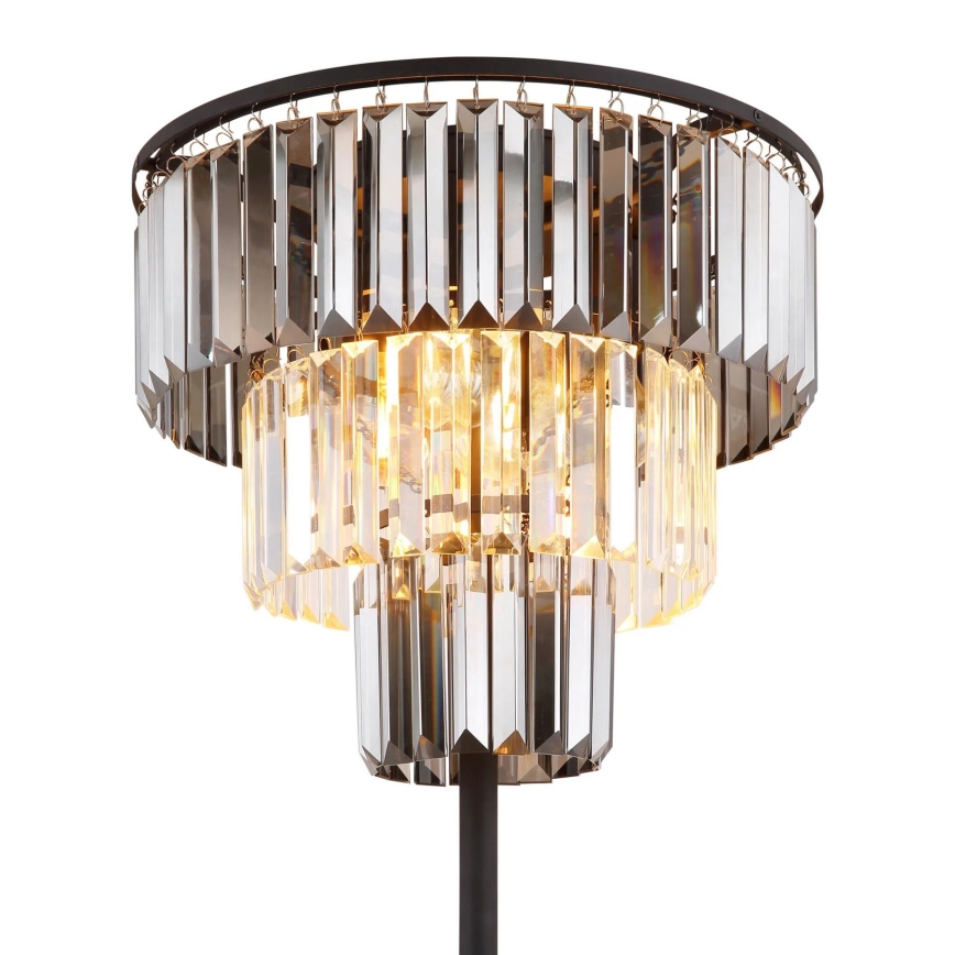 Globo - Gulvlampe 3xE27/40W/230V diameter 40 cm sort