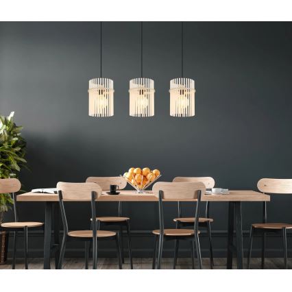 Globo - Pendel med wireophæng 3xE27/60W/230V