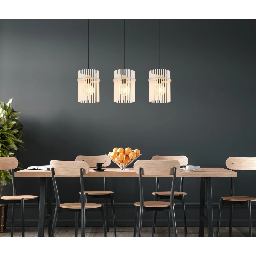 Globo - Pendel med wireophæng 3xE27/60W/230V