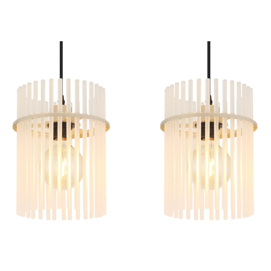 Globo - Pendel med wireophæng 3xE27/60W/230V