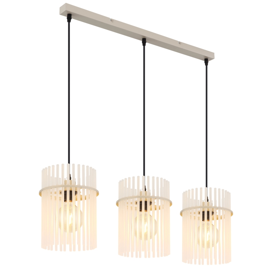 Globo - Pendel med wireophæng 3xE27/60W/230V