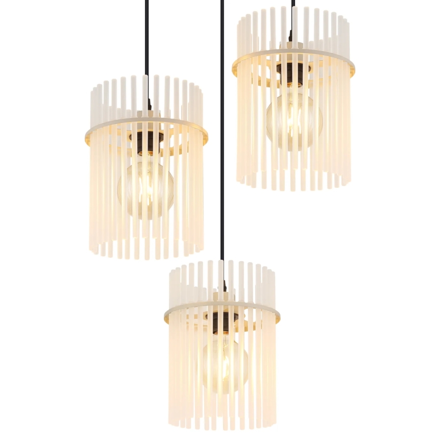 Globo - Pendel på kabel 3xE27/60W/230V