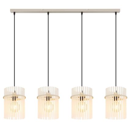 Globo - Pendel med wire 4xE27/60W/230V