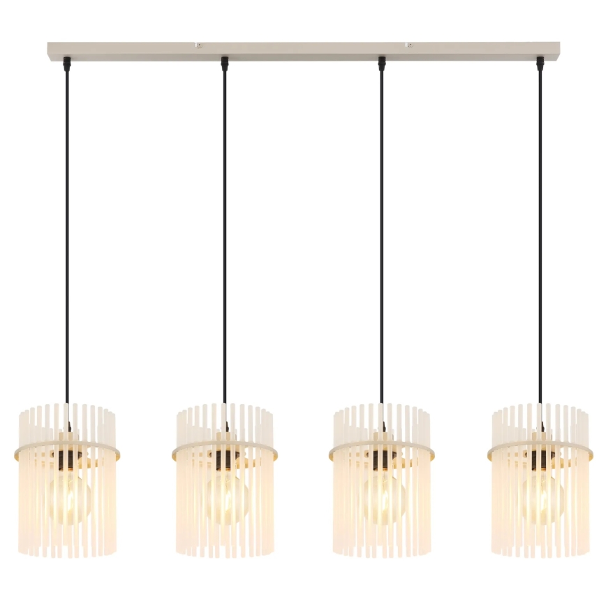 Globo - Pendel med wire 4xE27/60W/230V