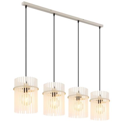 Globo - Pendel med wire 4xE27/60W/230V