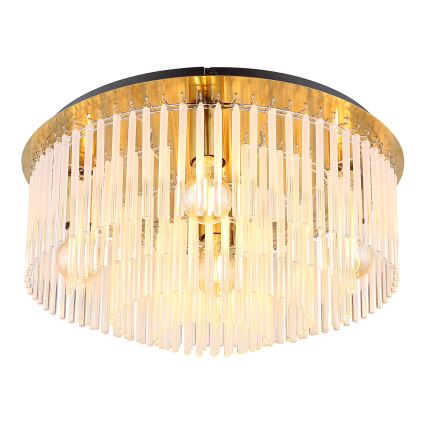 Globo - Loftlampe 5xE27/60W/230V diameter 50 cm guldfarvet