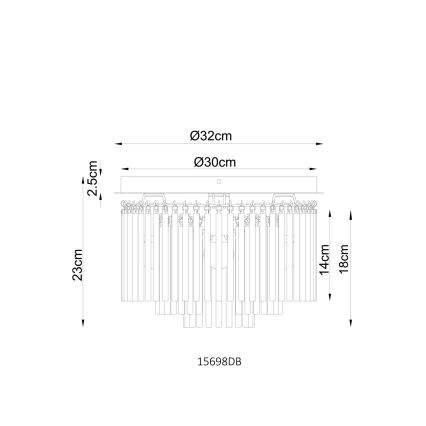 Globo - Loftlampe 5xE14/40W/230V Ø 32 cm