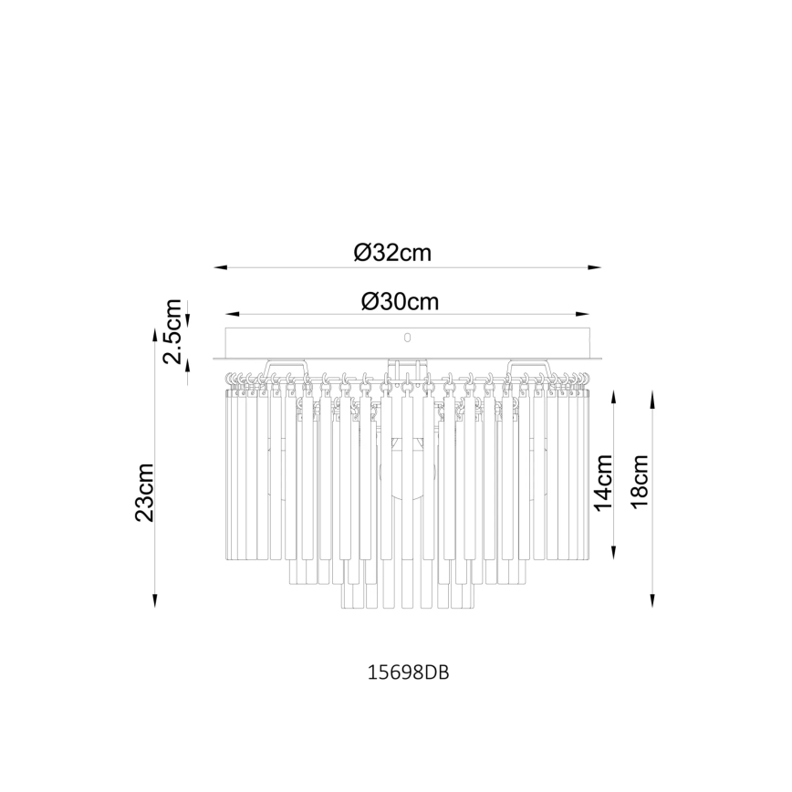 Globo - Loftlampe 5xE14/40W/230V Ø 32 cm