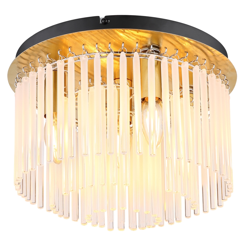 Globo - Loftlampe 5xE27/60W/230V diameter 32 cm guldfarvet