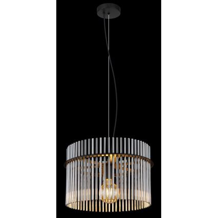 Globo - Pendel 1xE27/60W/230V diameter 40 cm sort
