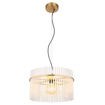 Globo - Pendel 1xE27/60W/230V diameter 40 cm guldfarvet