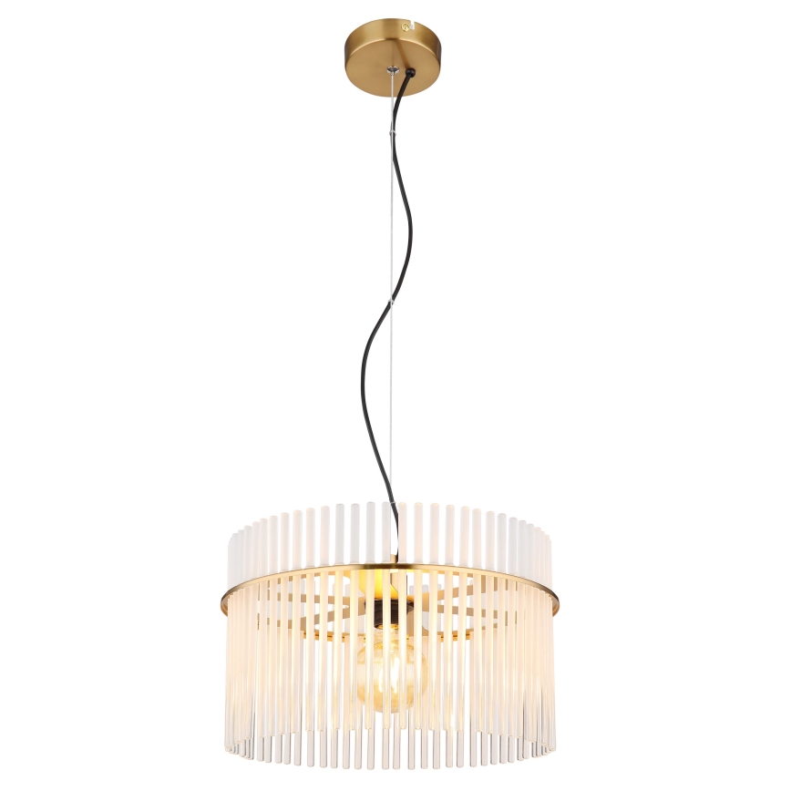 Globo - Pendel 1xE27/60W/230V diameter 40 cm guldfarvet