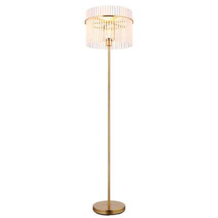Globo - Gulvlampe 1xE27/60W/230V guldfarvet