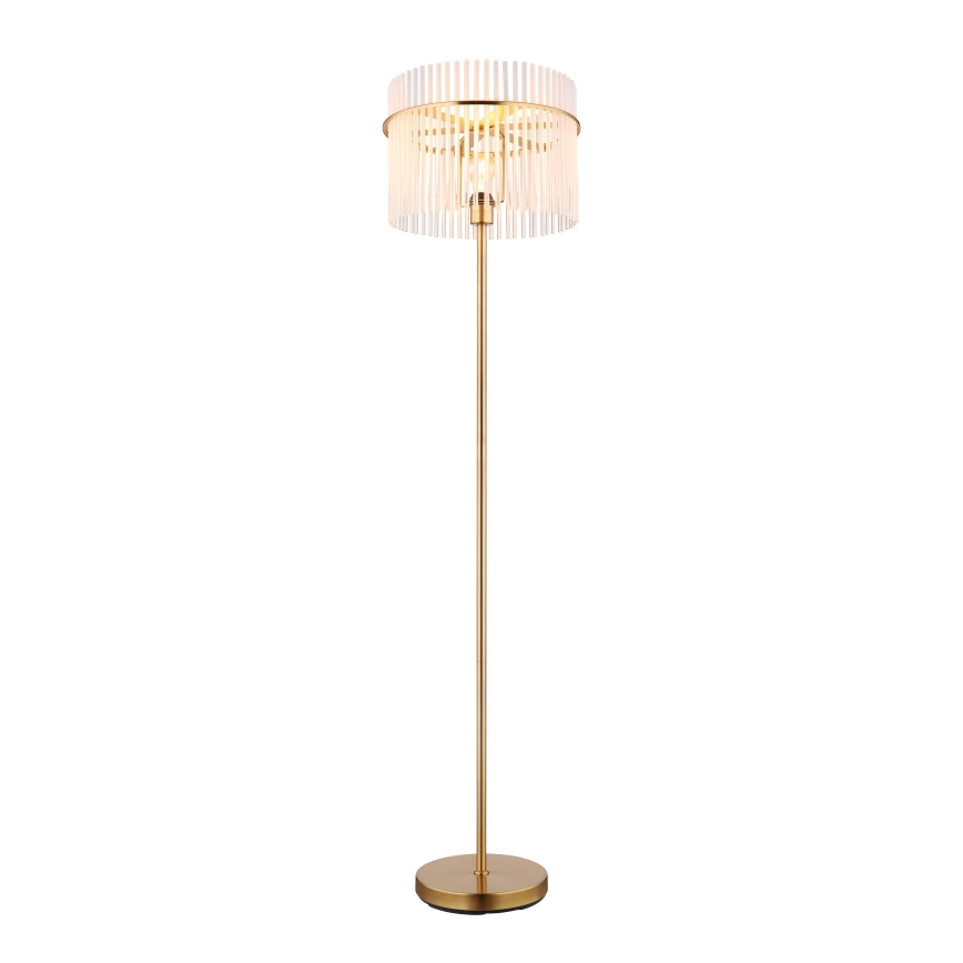 Globo - Gulvlampe 1xE27/60W/230V guldfarvet