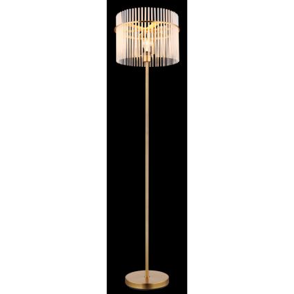 Globo - Gulvlampe 1xE27/60W/230V guldfarvet