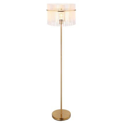 Globo - Gulvlampe 1xE27/60W/230V guldfarvet