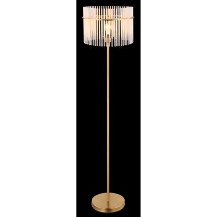 Globo - Gulvlampe 1xE27/60W/230V guldfarvet
