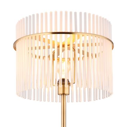 Globo - Gulvlampe 1xE27/60W/230V guldfarvet