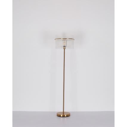 Globo - Gulvlampe 1xE27/60W/230V guldfarvet