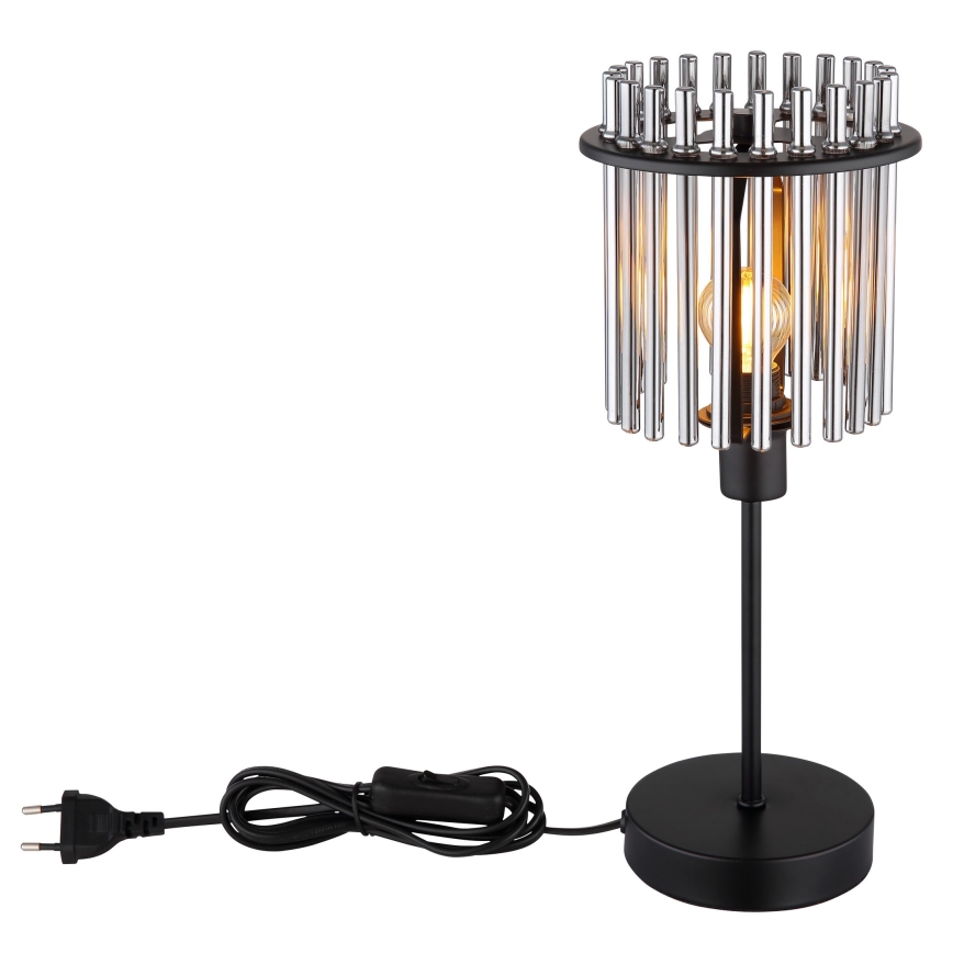 Globo - Bordlampe 1xE14/40W/230V diameter 15 cm sort