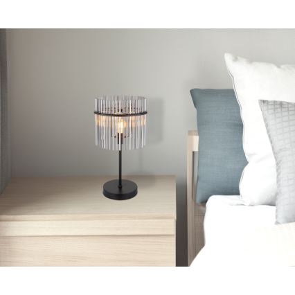 Globo - Bordlampe 1xE27/60W/230V Ø 30 cm sort