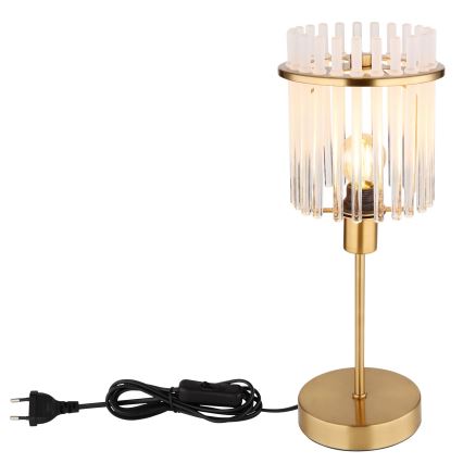 Globo - Bordlampe 1xE14/40W/230V diameter 15 cm guldfarvet
