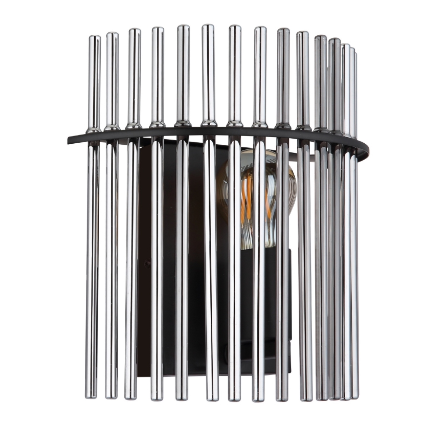 Globo - Væglampe 1xE27/60W/230V sort