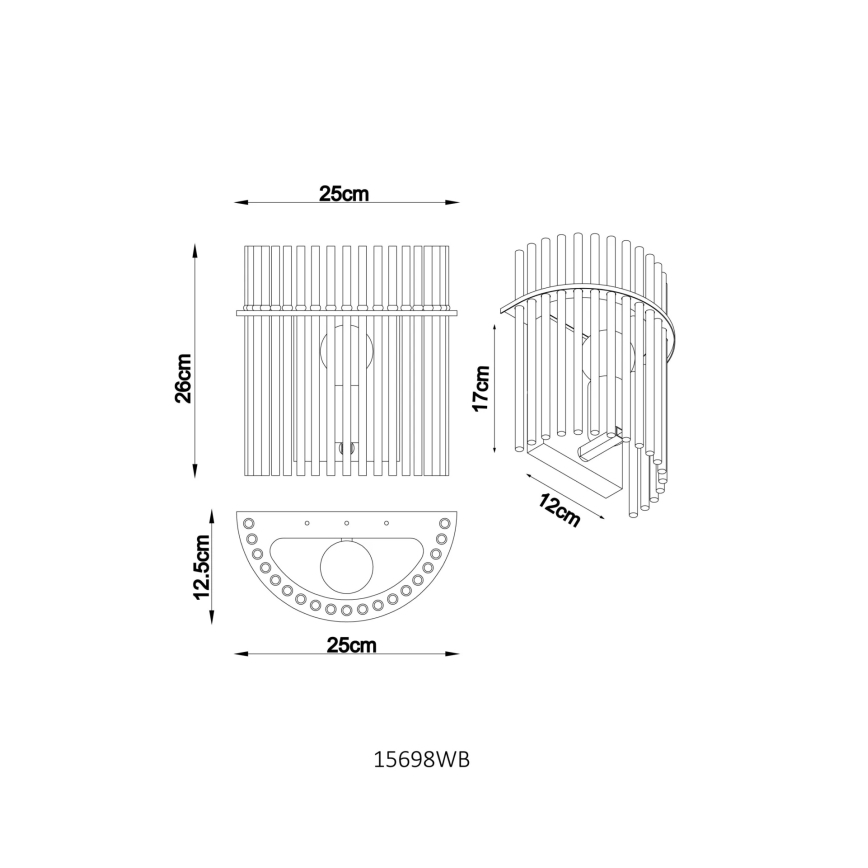 Globo - Væglampe 1xE27/60W/230V
