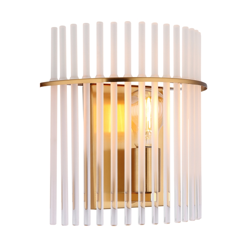 Globo - Væglampe 1xE27/60W/230V guldfarvet