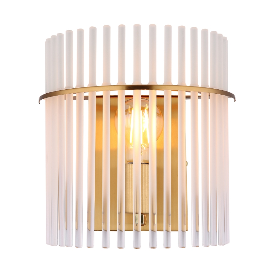 Globo - Væglampe 1xE27/60W/230V guldfarvet