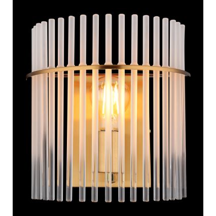 Globo - Væglampe 1xE27/60W/230V guldfarvet