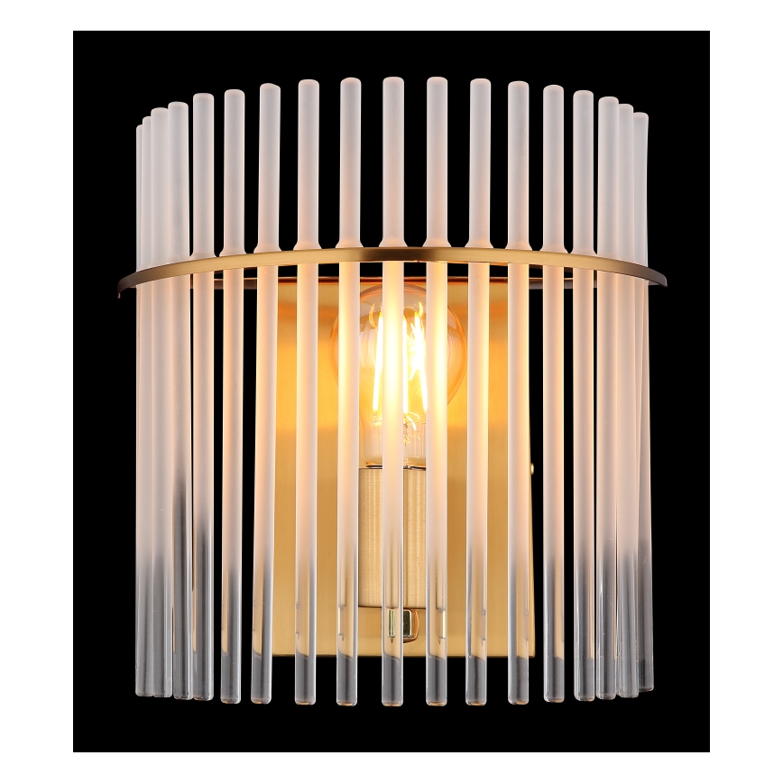 Globo - Væglampe 1xE27/60W/230V guldfarvet