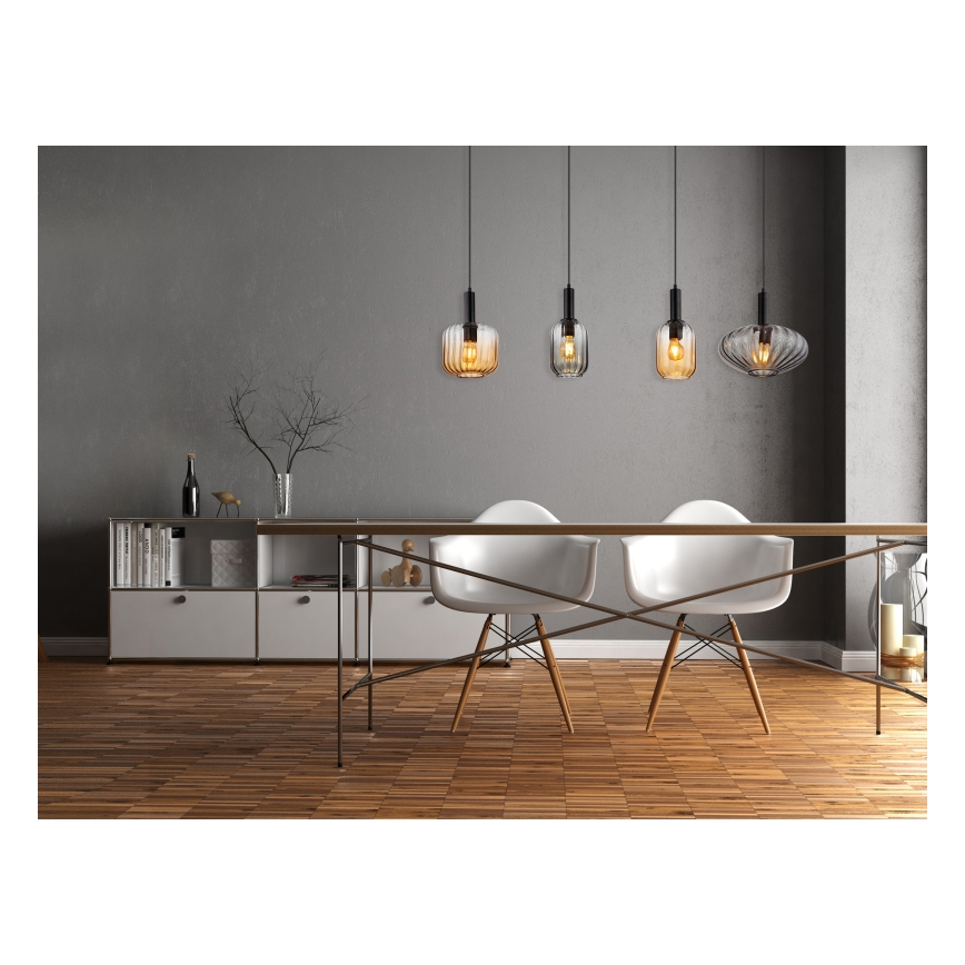 Globo - Pendel med kabel 4xE27/60W/230V