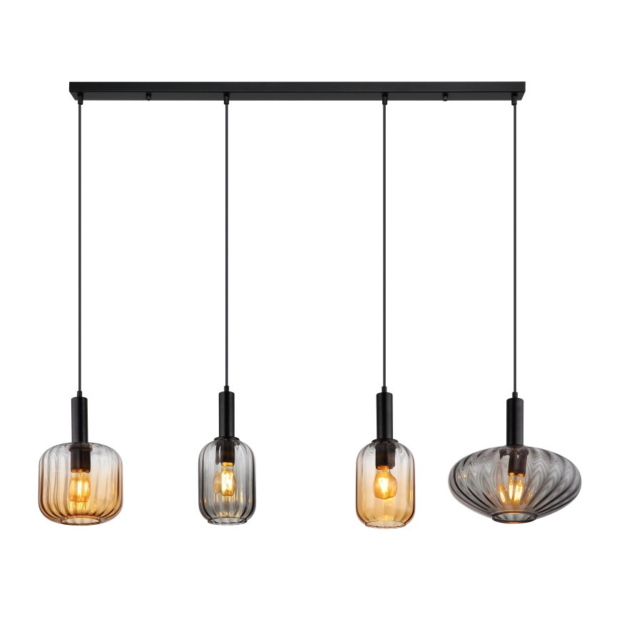 Globo - Pendel med kabel 4xE27/60W/230V