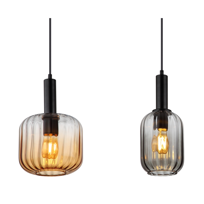 Globo - Pendel med kabel 4xE27/60W/230V