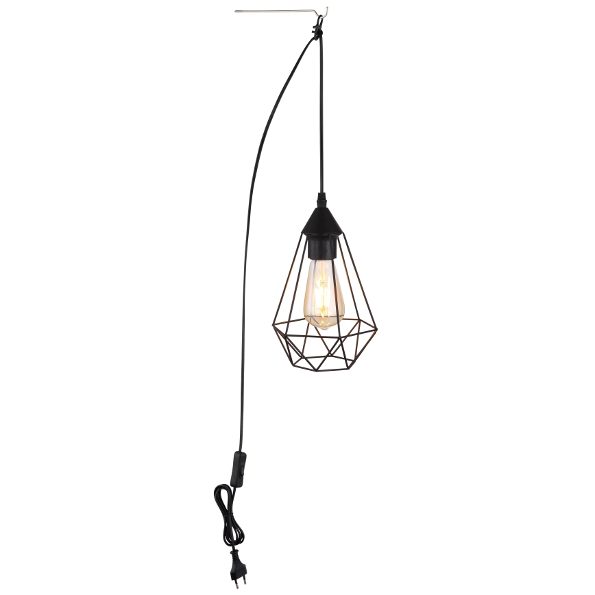 Globo - Pendel til stikkontakt 1xE27/60W/230V