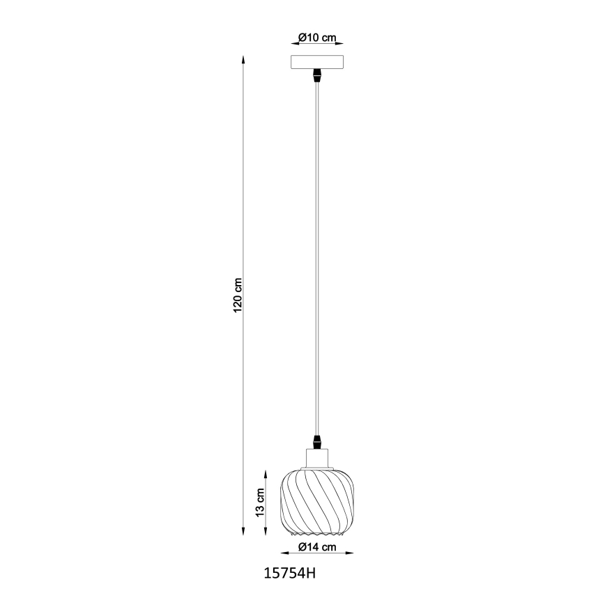 Globo - Pendel 1xE27/25W/230V diameter 14 cm