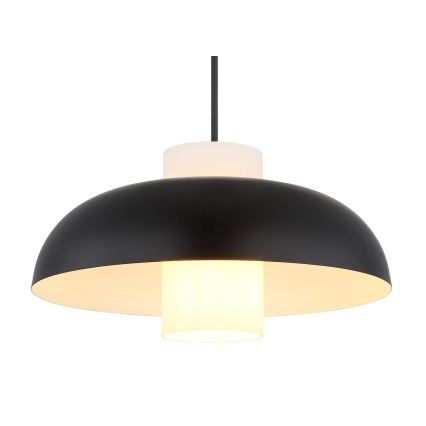 Globo - Pendel på kabel 1xE27/60W/230V sort