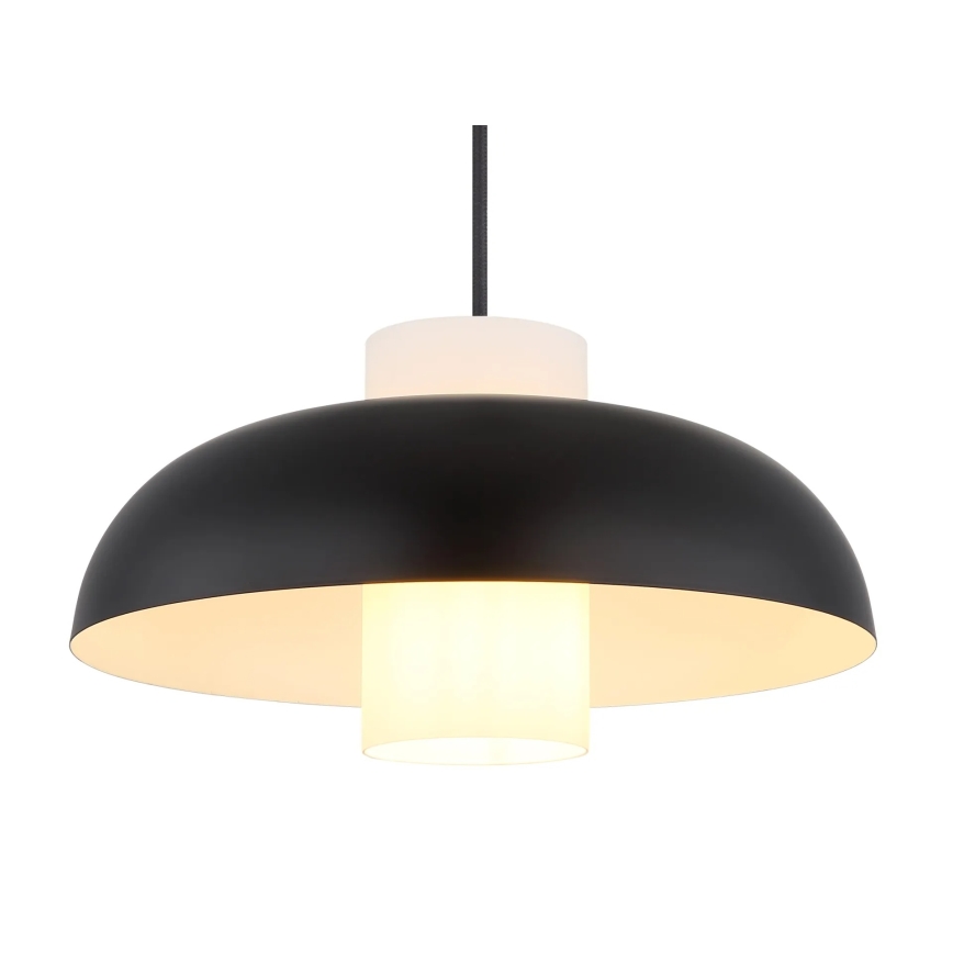 Globo - Pendel på kabel 1xE27/60W/230V sort