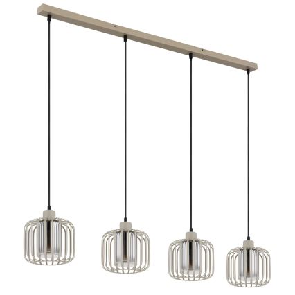 Globo - Lysekrone med wireophæng 4xE27/40W/230V
