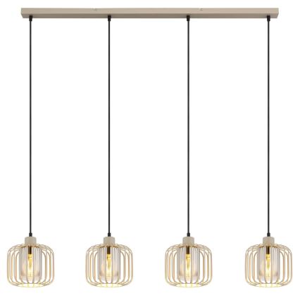 Globo - Lysekrone med wireophæng 4xE27/40W/230V