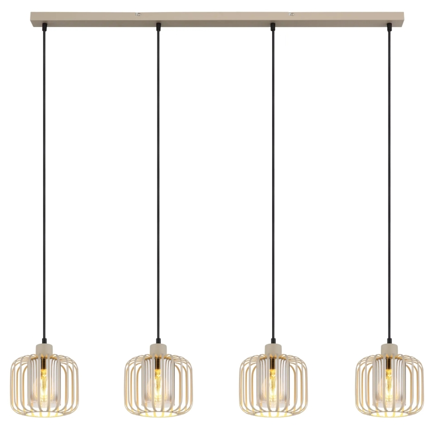 Globo - Lysekrone med wireophæng 4xE27/40W/230V