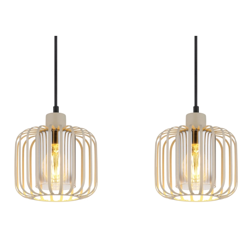 Globo - Lysekrone med wireophæng 4xE27/40W/230V