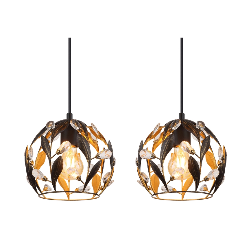 Globo - Pendel på wire 3xE27/40W/230V